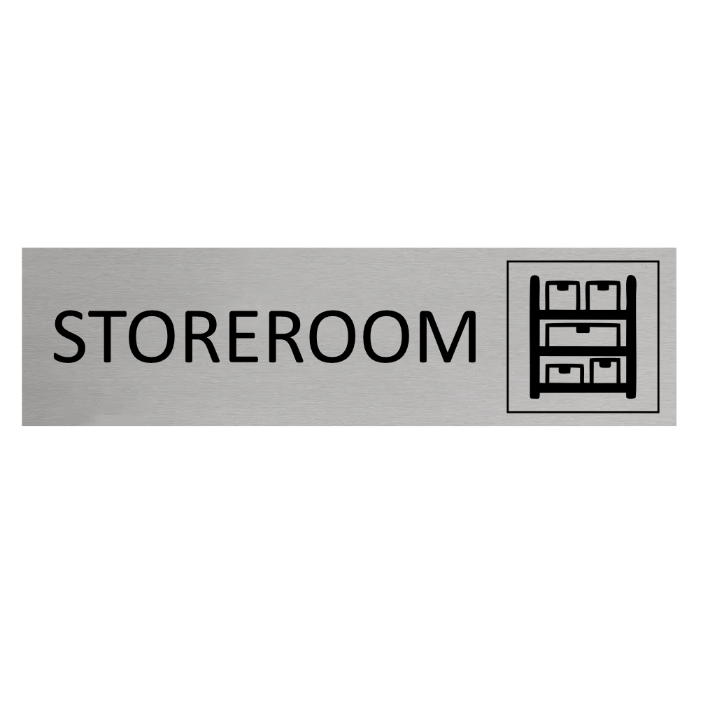 CombiCraft Aluminium deurbordje Storage room 165 x 45 mm - per 1 stuk