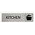 CombiCraft Zilver aluminium deurbordje Kitchen