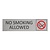 CombiCraft Zilver aluminium deurbordje No smoking allowed