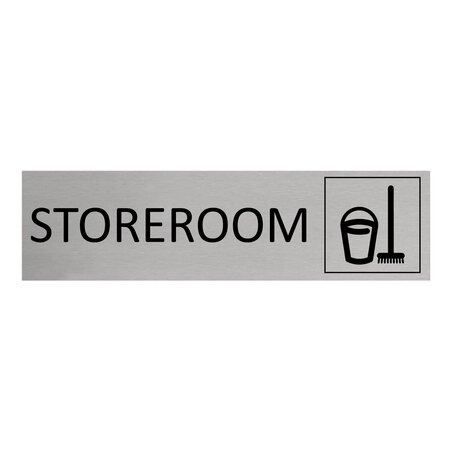 CombiCraft Aluminium deurbordje Storeroom 165 x 45 mm - per 1 stuk