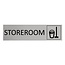 CombiCraft Aluminium deurbordje Storeroom 165 x 45 mm - per 1 stuk