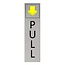 CombiCraft Aluminium deurbordje pull verticaal 165 x 45 mm - per 1 stuk