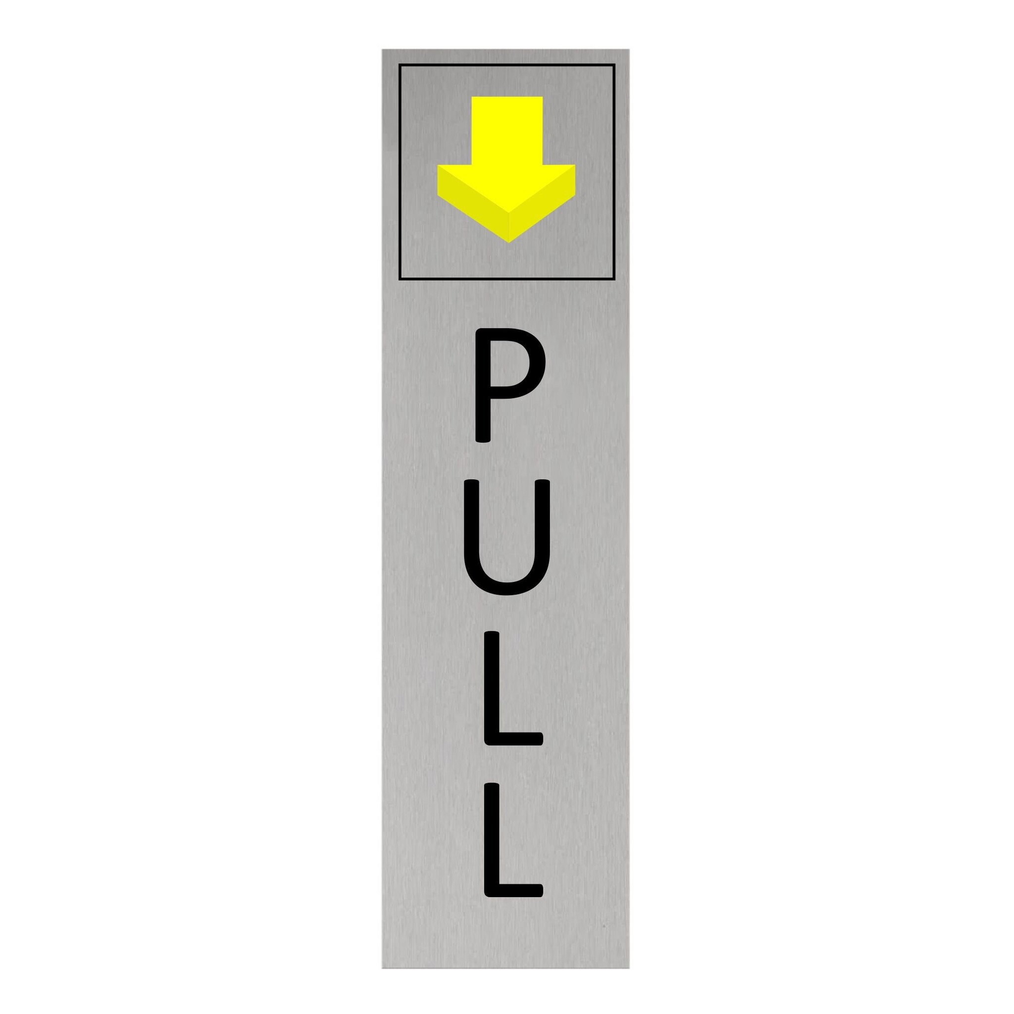CombiCraft Aluminium deurbordje pull verticaal 165 x 45 mm - per 1 stuk