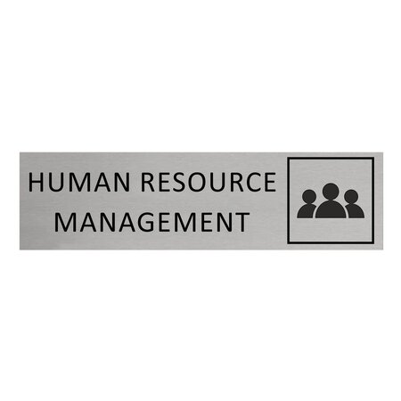 CombiCraft Aluminium deurbordje Human Resource Management 165 x 45 mm - per 1 stuk