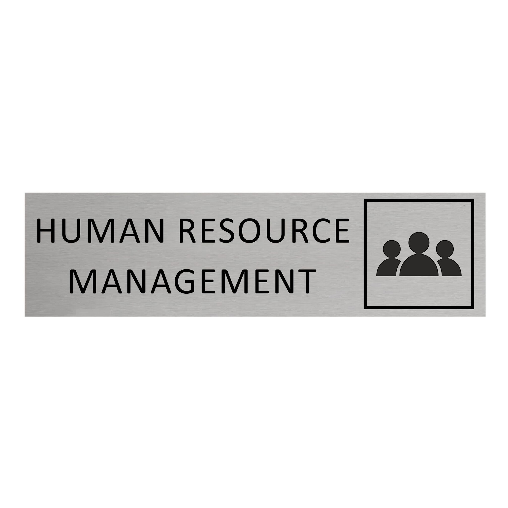 CombiCraft Aluminium deurbordje Human Resource Management 165 x 45 mm - per 1 stuk