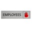 CombiCraft Aluminium deurbordje Employees 165 x 45 mm - per 1 stuk