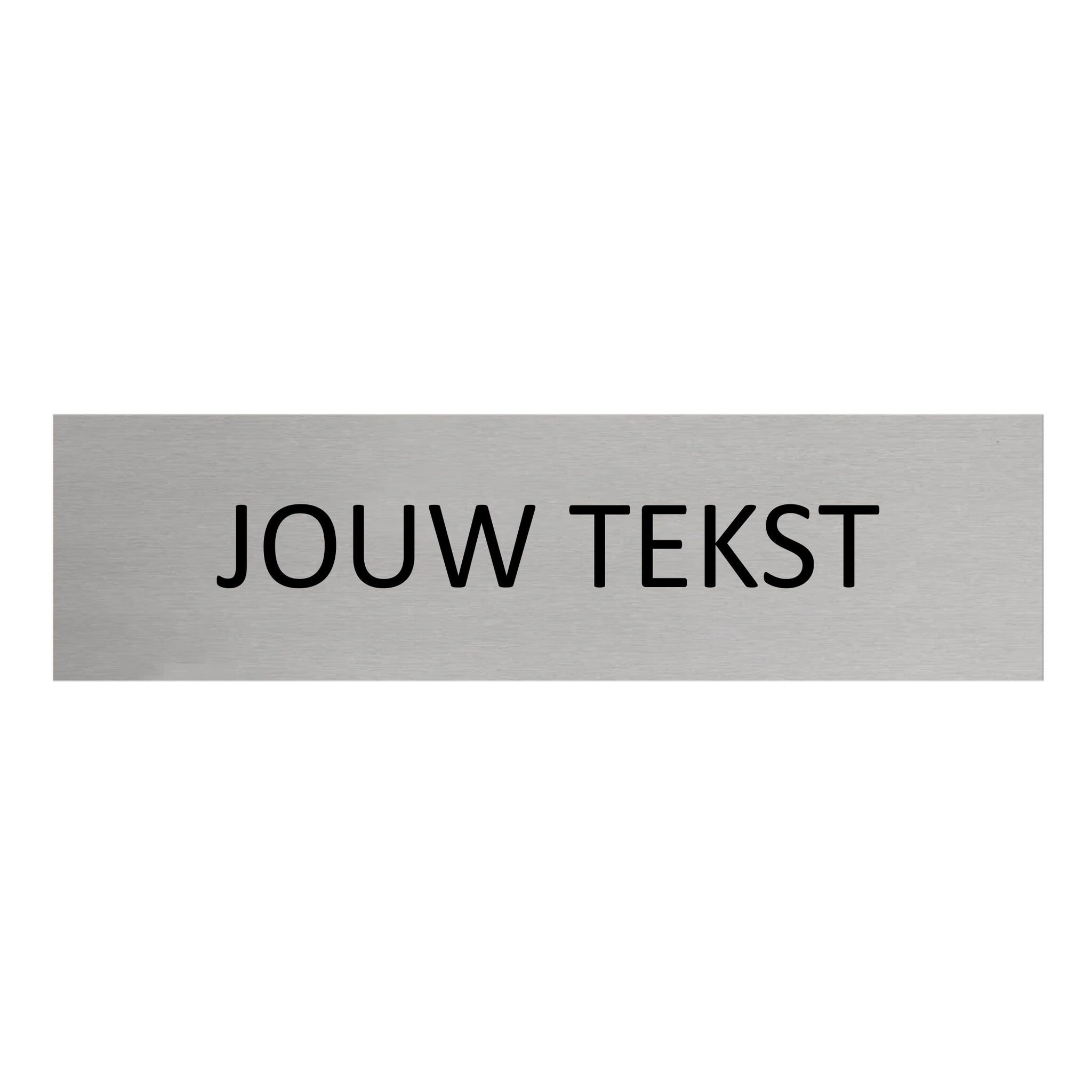 CombiCraft Aluminium deurbordje Eigen tekst 165 x 45 mm - per 1 stuk