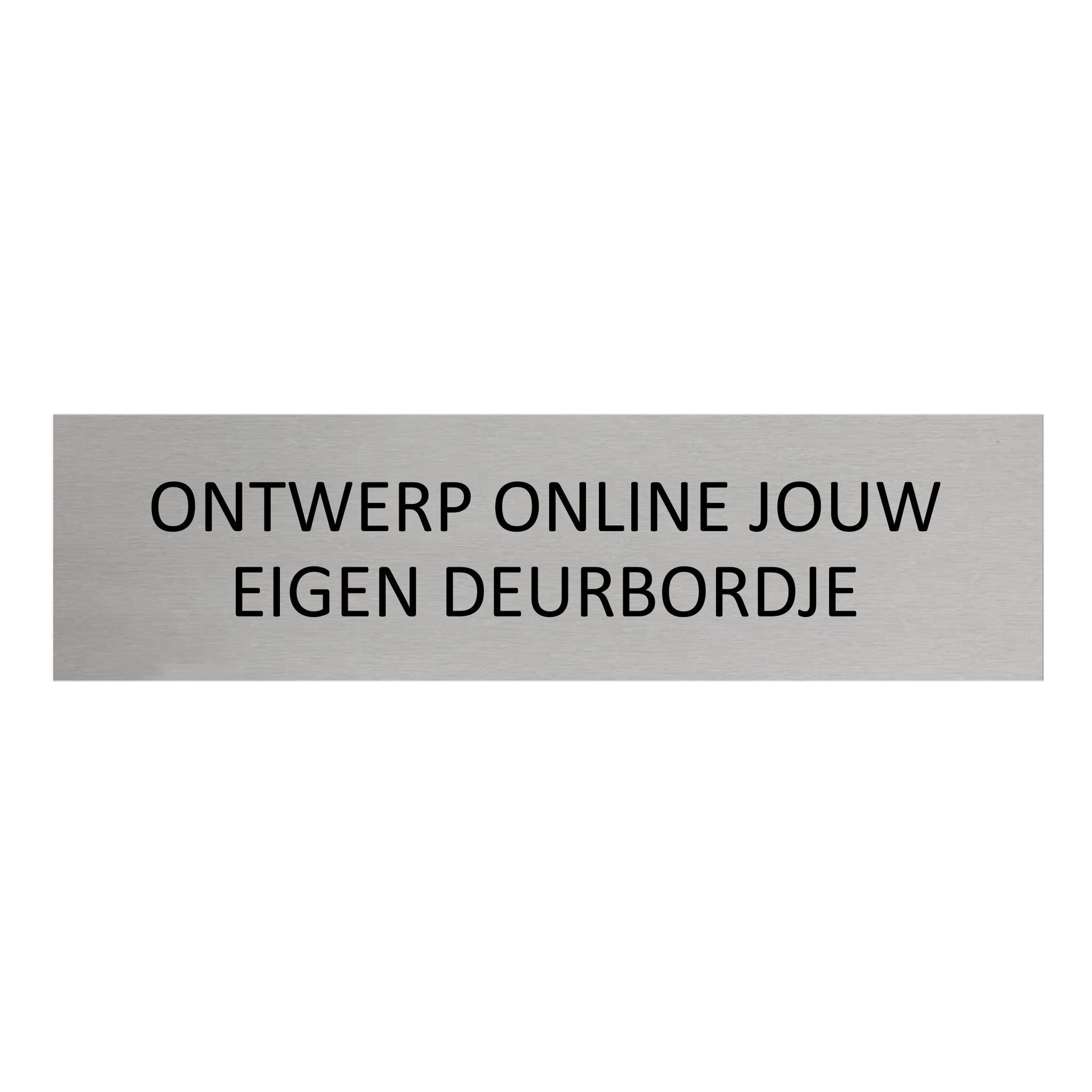 CombiCraft Aluminium deurbordje Eigen ontwerp 165 x 45 mm - per 1 stuk