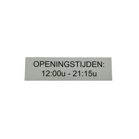 CombiCraft Aluminium deurbordje Eigen ontwerp 165 x 45 mm - per 1 stuk