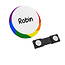 CombiCraft Kunststof naambadge regenboog Ø50mm met eigen tekst - per 1 stuk