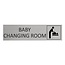 CombiCraft Aluminium deurbordje Baby changing room 165 x 45 mm - per 1 stuk
