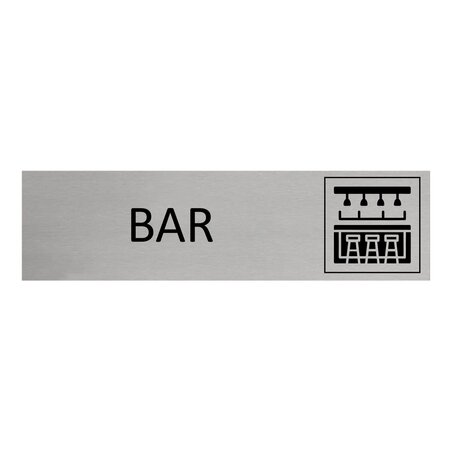 CombiCraft Aluminium deurbordje Bar 165 x 45 mm - per 1 stuk
