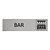 CombiCraft Zilver aluminium deurbordje Bar