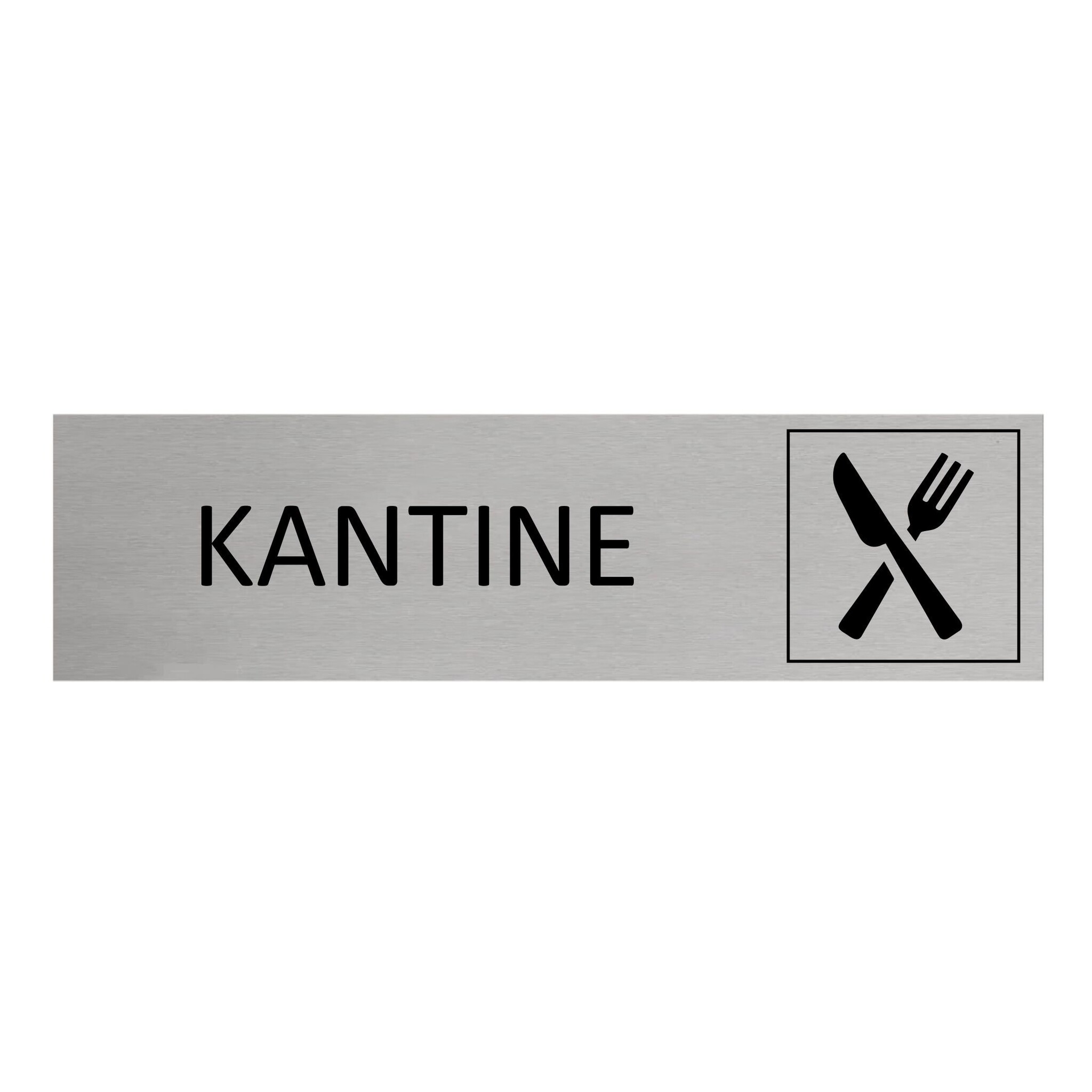 CombiCraft Aluminium deurbordje Kantine 165 x 45 mm - per 1 stuk