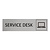 CombiCraft Zilver aluminium deurbordje Service desk