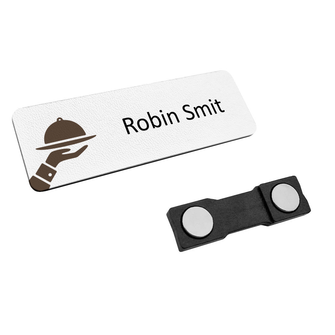 CombiCraft Kunststof naambadge horeca 75x25mm met eigen tekst - per 1 stuk