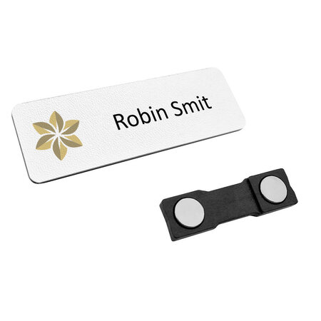 CombiCraft Kunststof naambadge 75x25mm met jouw tekst - per 1 stuk