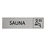 CombiCraft Aluminium deurbordje Sauna 165 x 45 mm - per 1 stuk