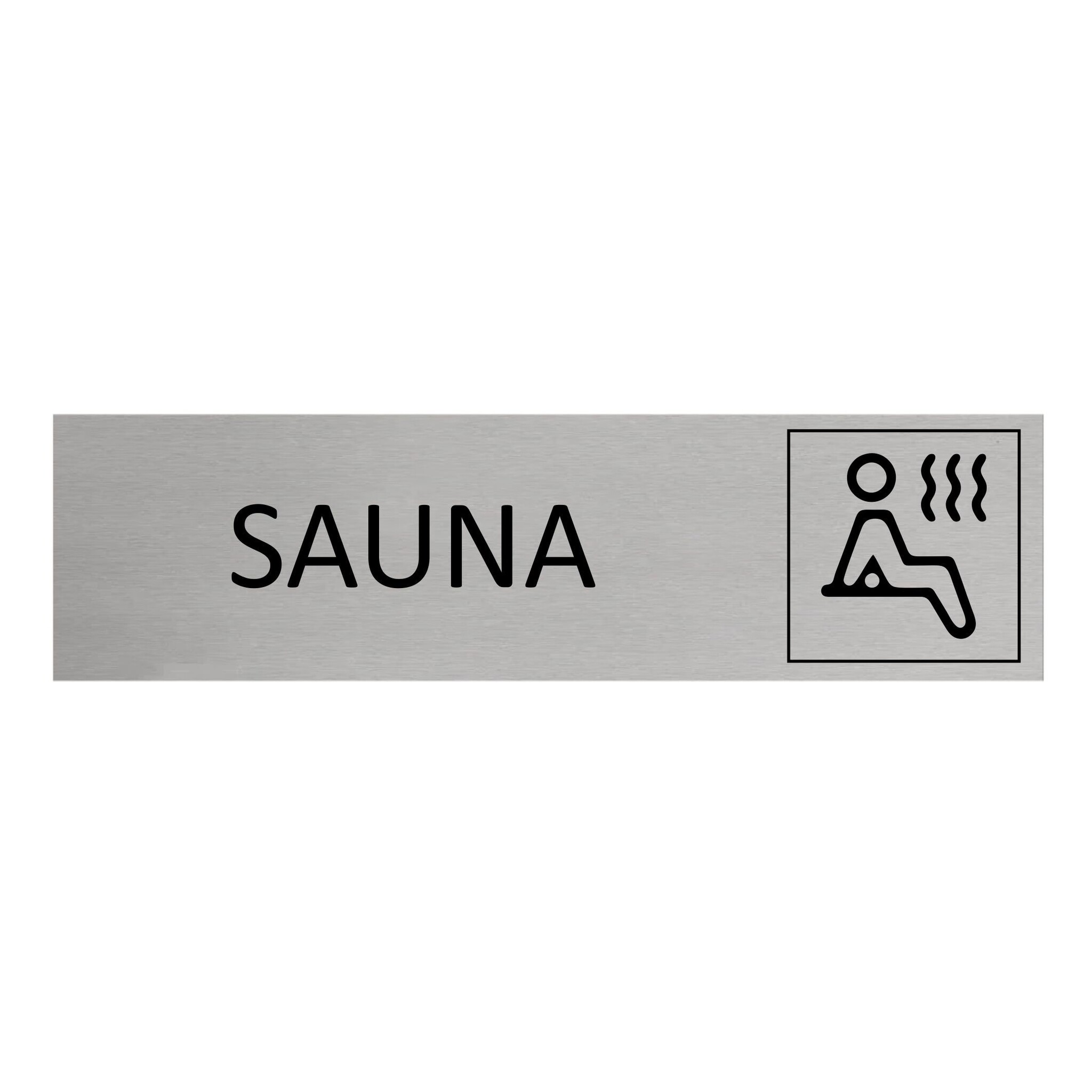 CombiCraft Aluminium deurbordje Sauna 165 x 45 mm - per 1 stuk