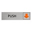 CombiCraft Aluminium deurbordje duwen 165 x 45 mm - per 1 stuk