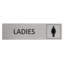 CombiCraft Aluminium deurbordje Ladies 165 x 45 mm - per 1 stuk