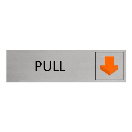 CombiCraft Aluminium deurbordje pull  165 x 45 mm - per 1 stuk