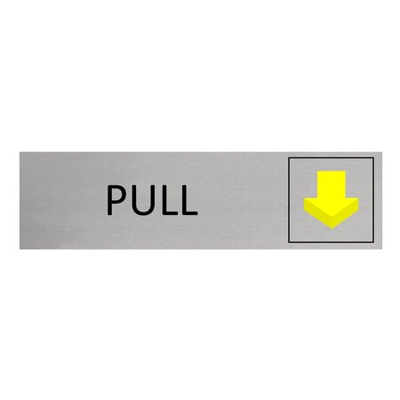 CombiCraft Aluminium deurbordje pull  165 x 45 mm - per 1 stuk