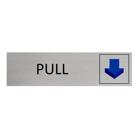 CombiCraft Aluminium deurbordje pull  165 x 45 mm - per 1 stuk