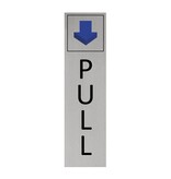 CombiCraft Aluminium deurbordje pull verticaal 165 x 45 mm - per 1 stuk