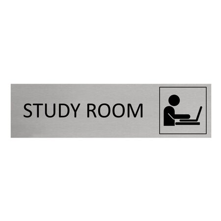 CombiCraft Aluminium deurbordje Study room 165 x 45 mm - per 1 stuk