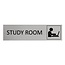 CombiCraft Aluminium deurbordje Study room 165 x 45 mm - per 1 stuk