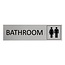 CombiCraft Aluminium deurbordje Bathroom 165 x 45 mm - per 1 stuk