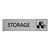 CombiCraft Zilver aluminium deurbordje Storage