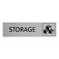 CombiCraft Aluminium deurbordje Storage 165 x 45 mm - per 1 stuk