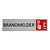 CombiCraft Aluminium deurbordje brandmelder 165x45mm met tape