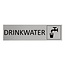 CombiCraft Aluminium deurbordje drinkwater 165 x 45 mm - per 1 stuk