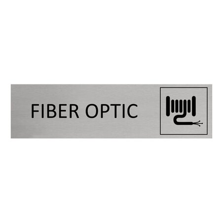 CombiCraft Aluminium deurbordje Fiber optic 165 x 45 mm - per 1 stuk