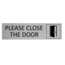 CombiCraft Aluminium deurbordje Please close the door 165 x 45 mm - per 1 stuk