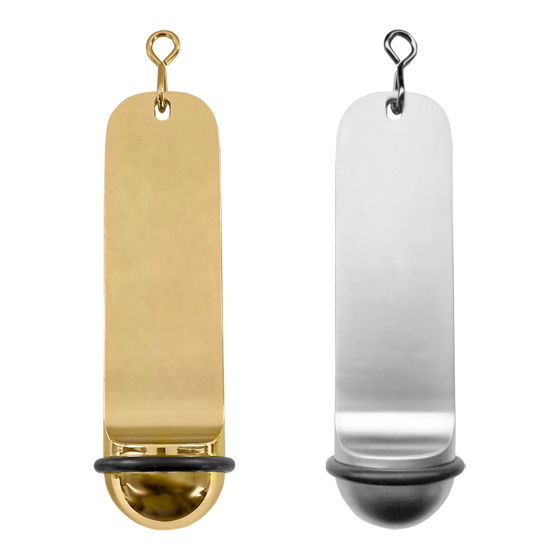 CombiCraft Blanco aluminium hotel sleutelhanger Classico 29x108mm - per stuk