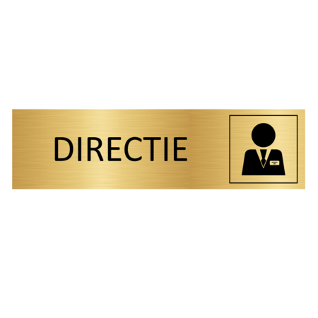 CombiCraft Goud aluminium deurbordje Directie 165x45mm - per 1 stuk