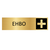 Goud aluminium deurbordje EHBO