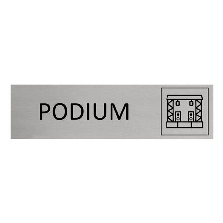 CombiCraft Aluminium deurbordje Podium 165 x 45 mm - per 1 stuk