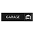 CombiCraft Zwart aluminium deurbordje Garage