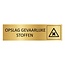 CombiCraft Aluminium deurbordje Opslag gevaarlijke stoffen 165 x 45 mm - per 1 stuk