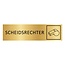 CombiCraft Goud aluminium deurbordje Scheidsrechter 165 x 45 mm - per 1 stuk