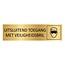 CombiCraft Aluminium deurbordje Uitsluitend toegang met veiligheidsbril 165 x 45 mm - per 1 stuk