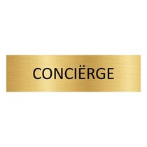 Goud aluminium deurbordje Conciërge