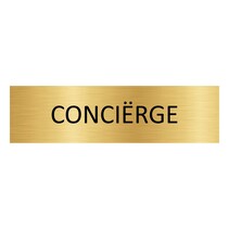 Goud aluminium deurbordje Conciërge