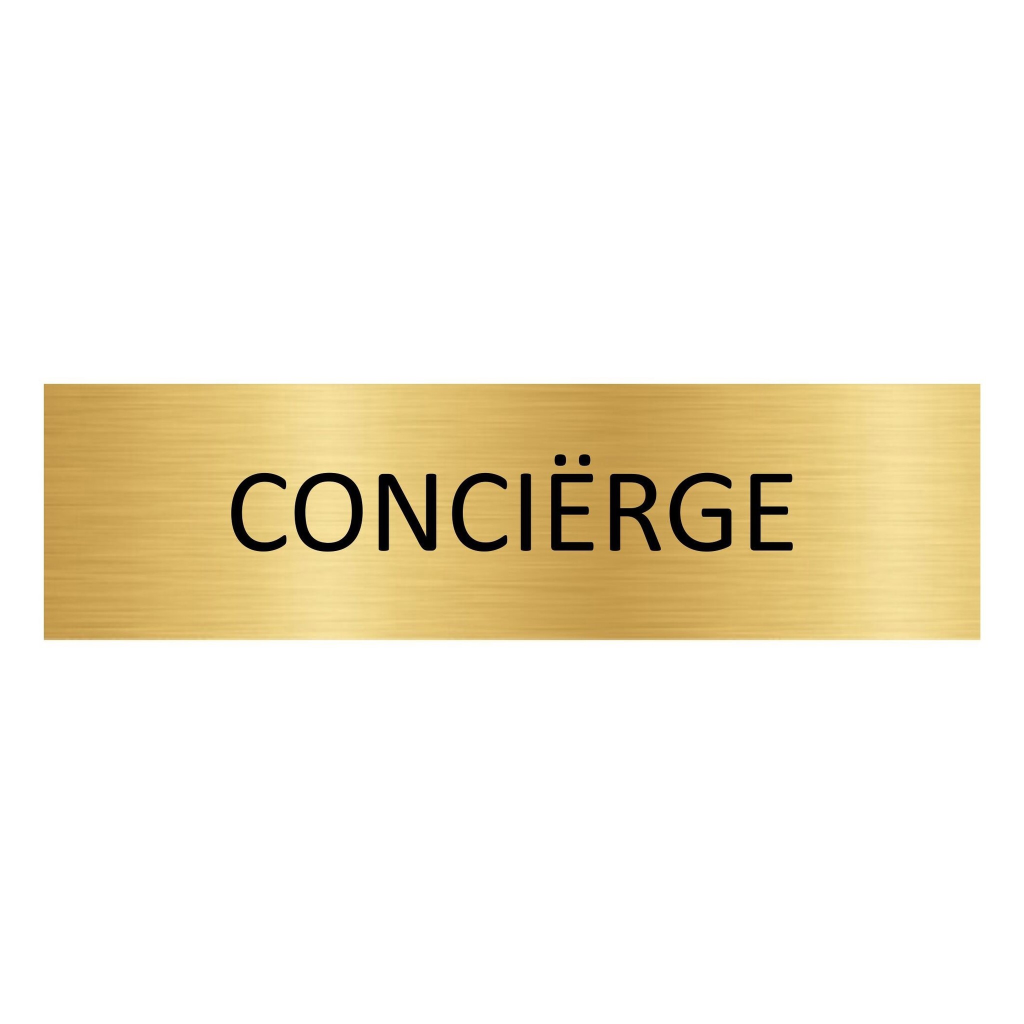 CombiCraft Aluminium deurbordje Conciërge 165 x 45 mm - per 1 stuk