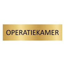 Goud aluminium deurbordje Operatiekamer